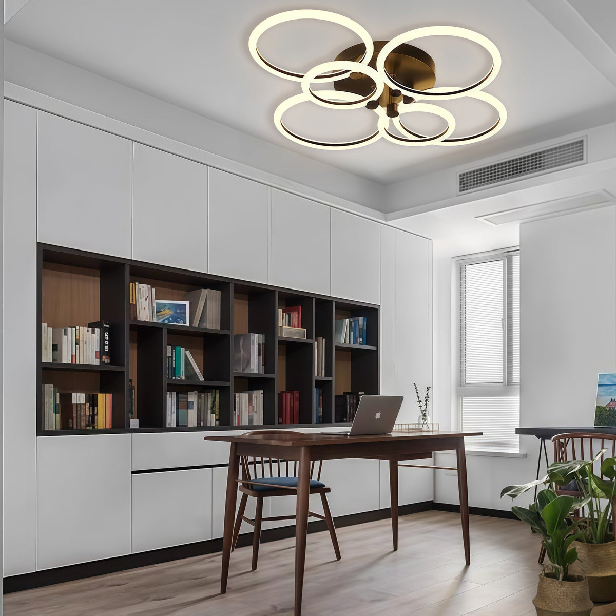 Circular Ring Dimmable LED Modern Flush Mount Lighting Ceiling Lights