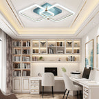 Squares Artistic Dimmable LED Modern Ceiling Lights Flush Mount Lighting