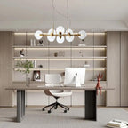Globe Nordic Glass Bubble Chandelier Metal Industrial Chandelier Ceiling Lights