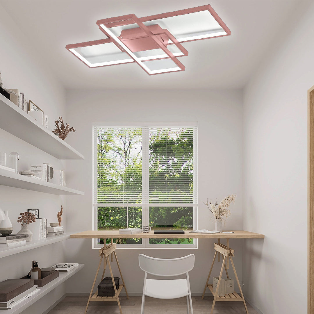Display Of Rectangles Abstract LED Flush Mount Ceiling Lights