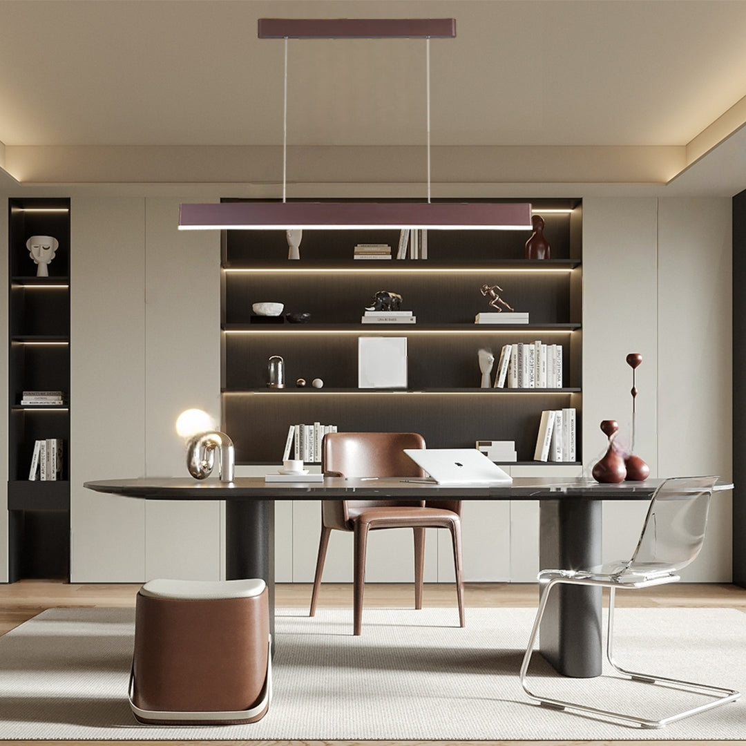 Aluminum Minimalist Ceiling Hanging Fixture Modern rectangular LED Pendant Lights