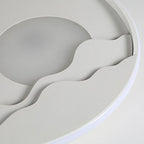 Modern Aluminum LED Moon Patterned Wall Sconce