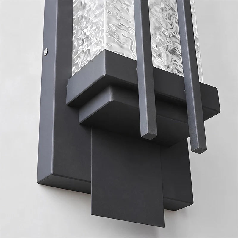 Black Outside Wall Lights Modern Stainless Steel Light
