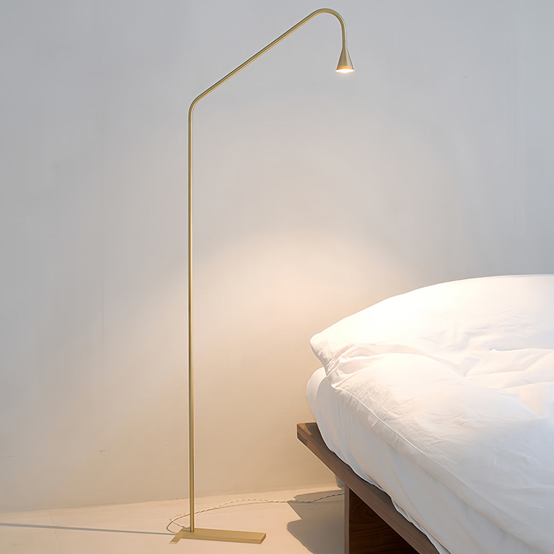 Black and Gold Floor Lamps LED Minimalist Reading Lamps