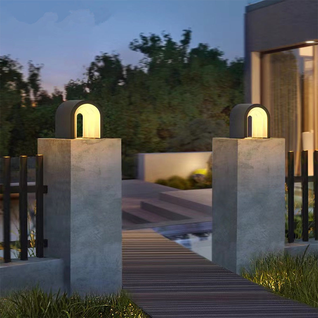 Outdoor Garden Pillar Lights Modern Minimalist Courtyard Column Light