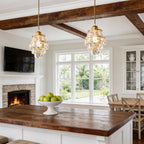 [Open-Box]Mini Crystal Pendant Light Modern Metal Ceiling Light
