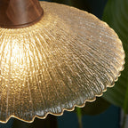 Wood Light Pendant Wabi Sabi Style Glass Pendant Light