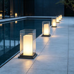 Quare Bollard Light Fixture Outdoor LED Landscape Light