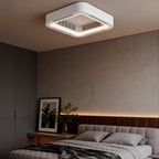 Low Profile Bladeless Ceiling Fan with Light Inverter LED Light