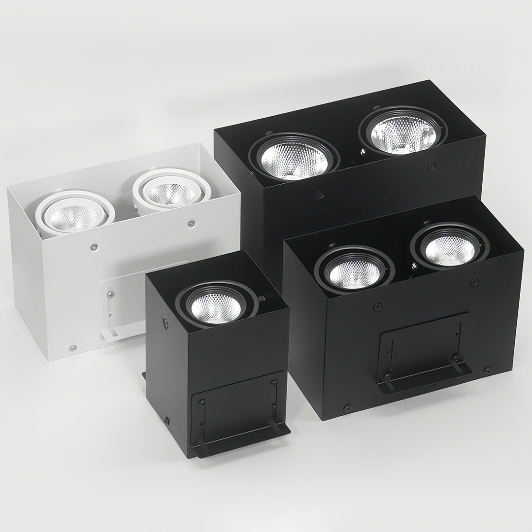 4 PCS Square Recessed Downlights Modern Grille Recessed Ceiling Lights