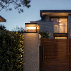 Outdoor Solar Pillar Lights Dual-Color Waterproof Light