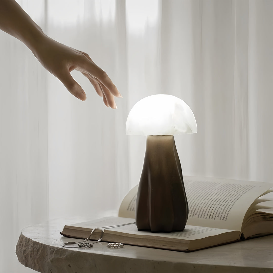 Table Mushroom Lamps Nordic Resin  LED Unique Atmosphere Lamp