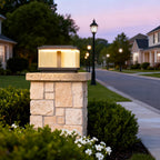 Pillar Post Lights Outdoor Waterproof Courtyard Square Light