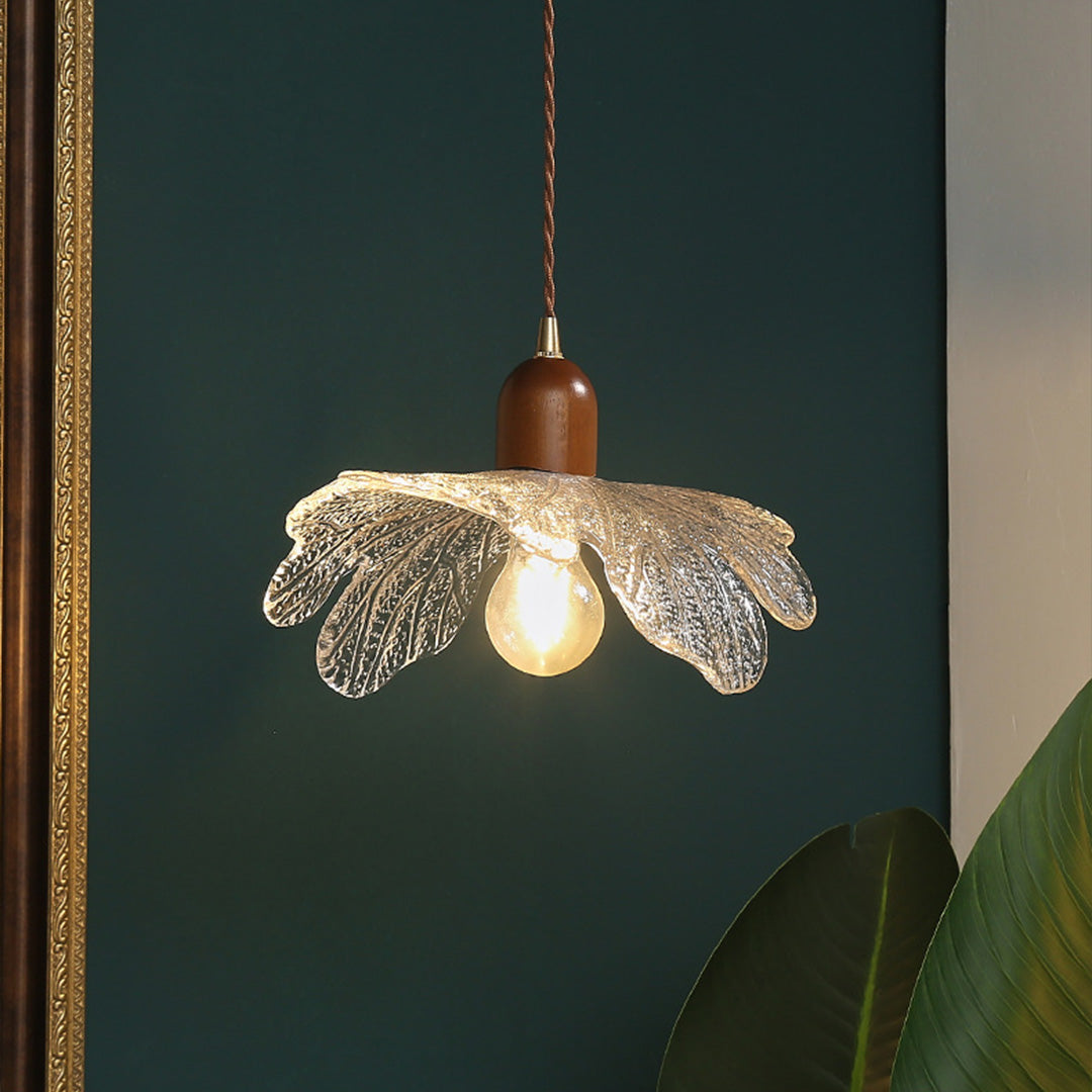 Lotus Light Pendant Japanese Retro Leaf Small Pendant Lamps