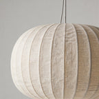 White Modern Chandelier Wabi-Sabi Silk Fabric Ceiling Light