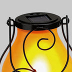 【4 PCS】Gray Outdoor Light Pendant Hanging Flame-Inspired Insect Light