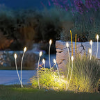 Landscape Garden Light Elegant Crystal white Artistic LED Flower Lamps