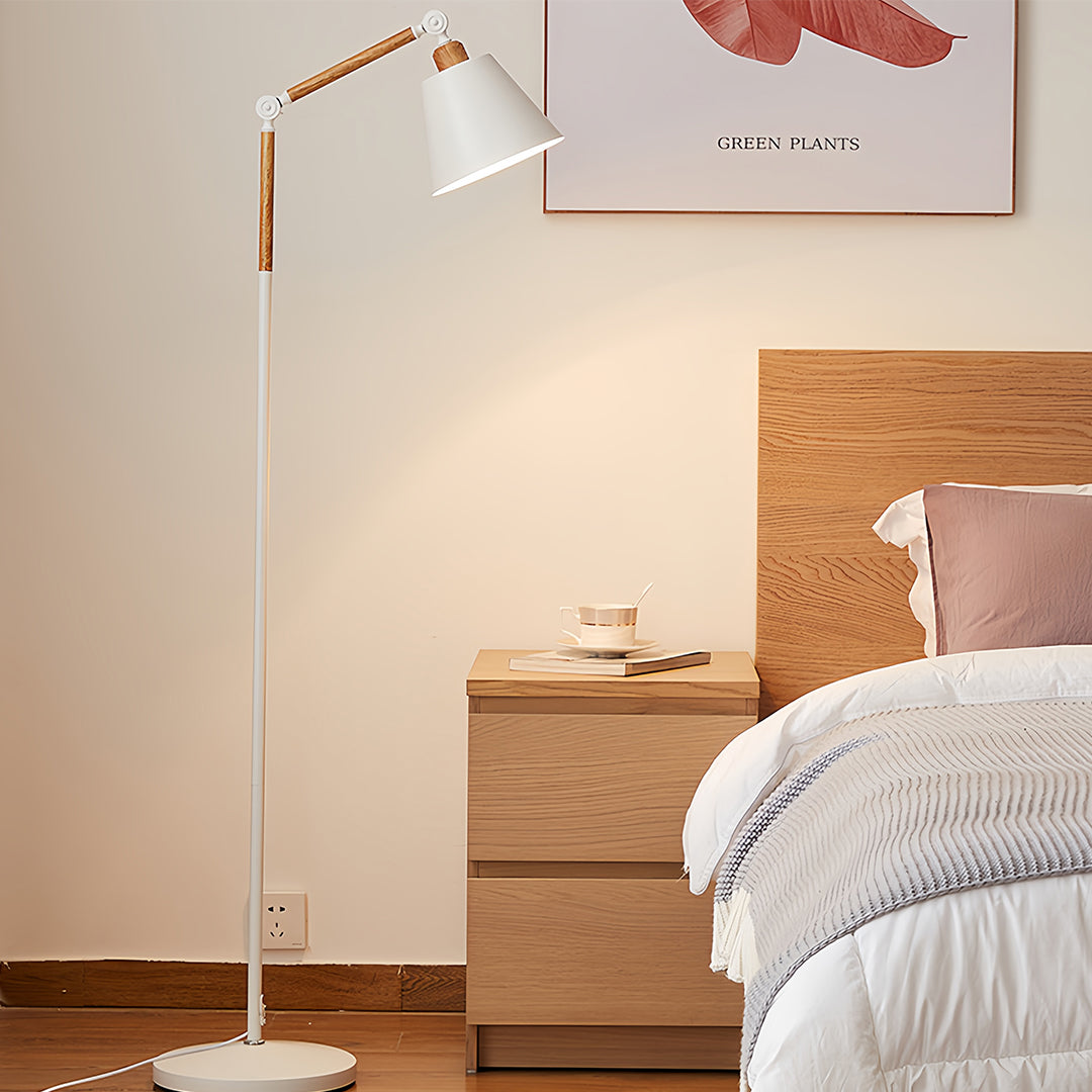 Metallic Floor Lamp Modern Adjustable Standing Lamp