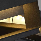 Driveway Entrance Pillar Lights Modern Square Metal Light