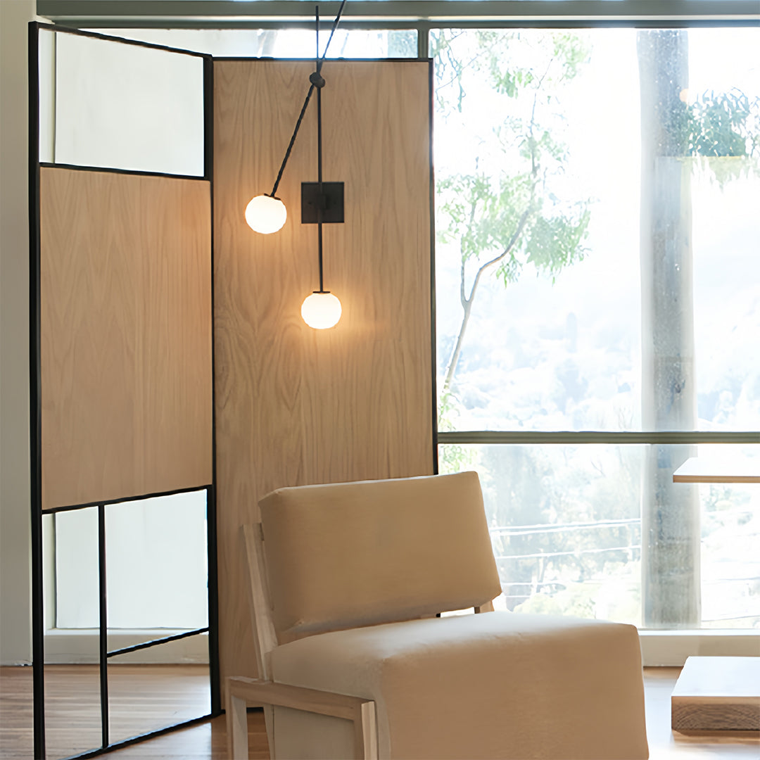 Double Sconce Wall Light Mid-Century Modern 2-Light Linear Wall Sconce