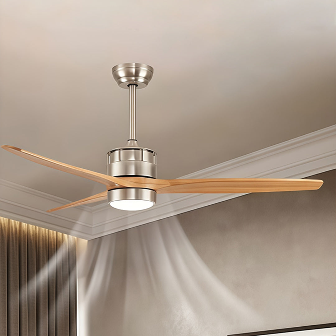 Contemporary Ceiling Fan with Light LED Remote Control Ceiling Fans