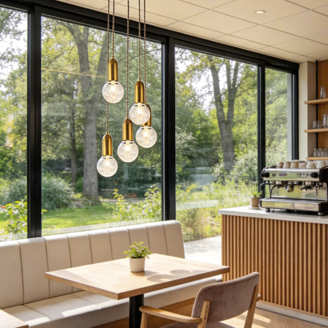 Acrylic Bulb Chandelier Bubble Earth LED Modern Light
