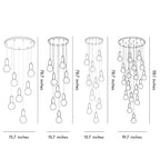 Acrylic Bulb Chandelier Bubble Earth LED Modern Light