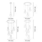 Acrylic Bulb Chandelier Bubble Earth LED Modern Light