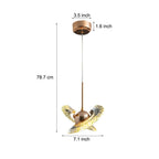 Adjustable Creative Plated Mirror Metal Ball LED Nordic Pendant Lights