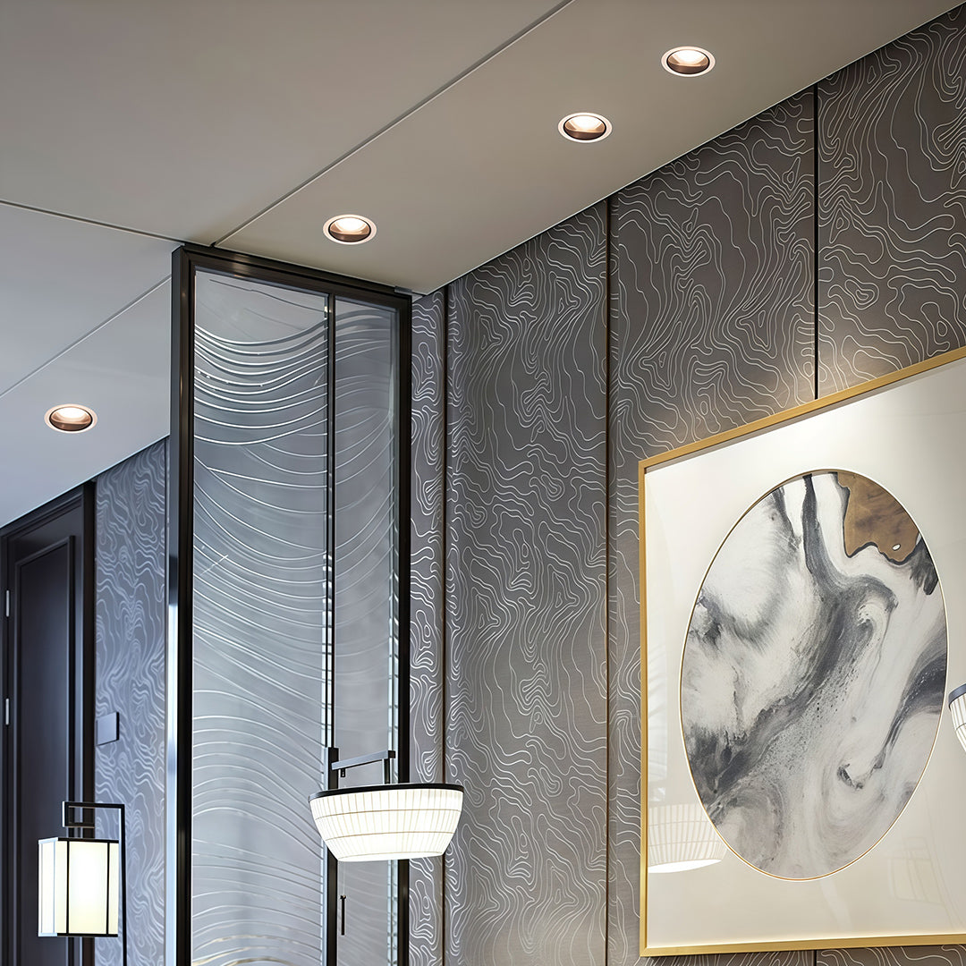 4 PCS Adjustable Downlights Anti-Glare Honeycomb Mesh Ceiling Light