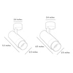 【2 pcs】Adjustable LED Can Lights Surface-Mounted Light