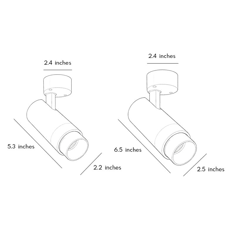 【2 pcs】Adjustable LED Can Lights Surface-Mounted Light