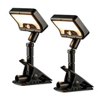 2 PCS Clip on Outdoor Solar Lights and USB Rechargeable Light