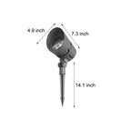 Aluminum Waterproof Adjustable LED Black Modern Outdoor Spotlights with Shade
