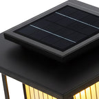 Driveway Pillar Solar Lights Modern Outdoor Gate Lighting