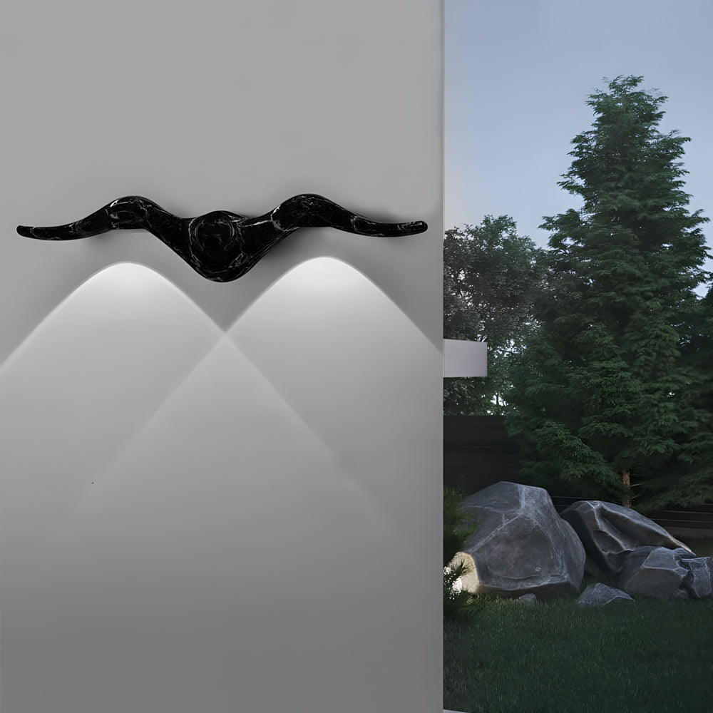 2 PCS Two Light Outdoor Wall Sconce Creative Seagull-Shaped Decorative