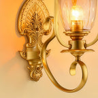 Copper Outdoor Wall Sconces European Vintage Waterproof Light
