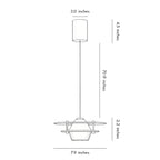 Art Deco Pendant Light Fixtures Italian Adjustable Ceiling Light