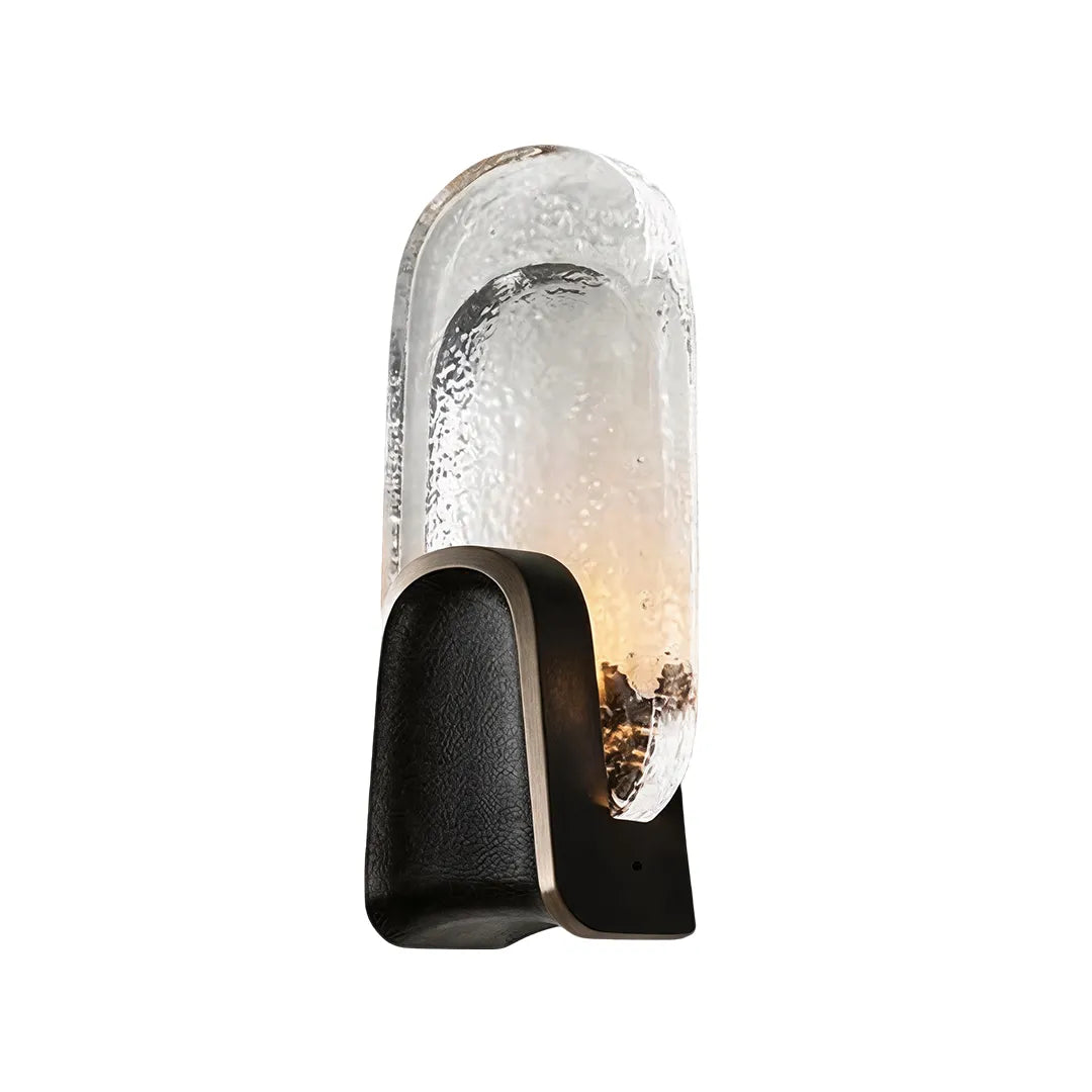 Art Deco Wall Sconce Lighting Luxury Textured Glass Light