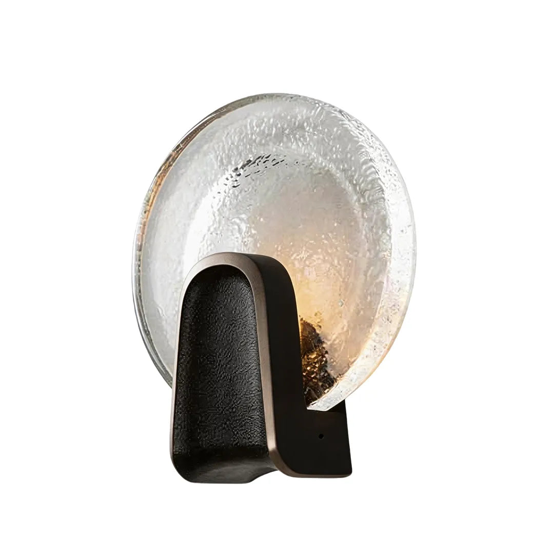 Art Deco Wall Sconce Lighting Luxury Textured Glass Light