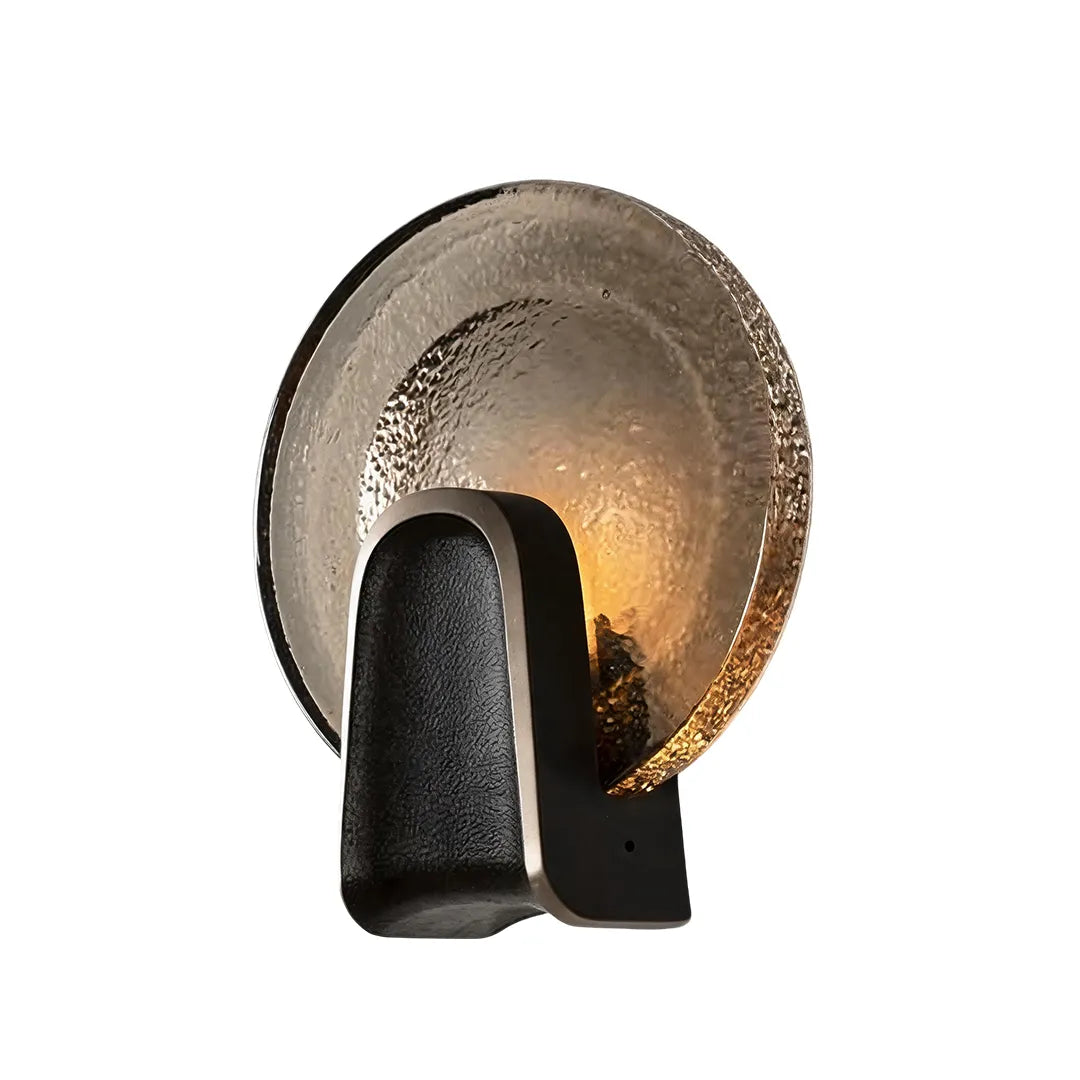 Art Deco Wall Sconce Lighting Luxury Textured Glass Light