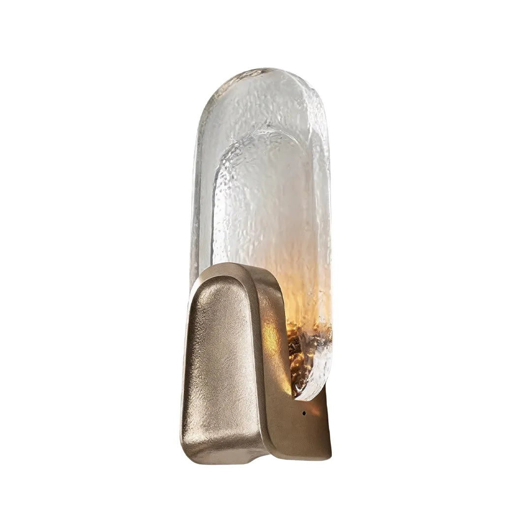 Art Deco Wall Sconce Lighting Luxury Textured Glass Light