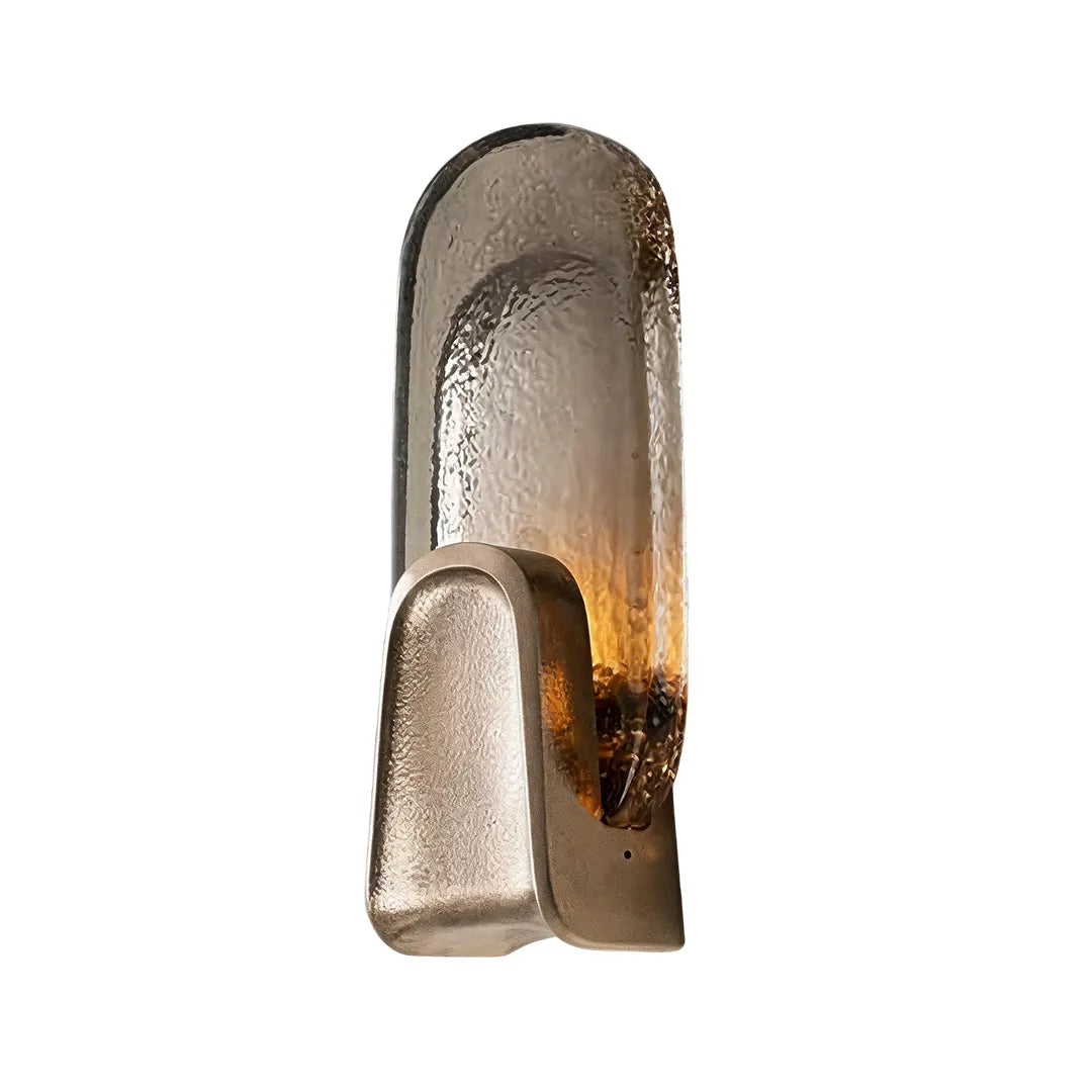 Art Deco Wall Sconce Lighting Luxury Textured Glass Light