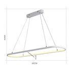 Rounded Rectangle Pendant Lights for Kitchen Acrylic Pendant Lighting
