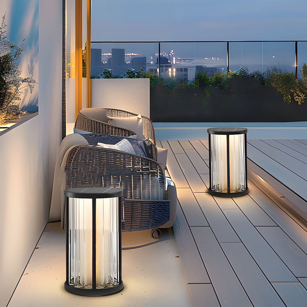 Cylinder Lantern Outdoor Light Waterproof Outdoor Solar Lights