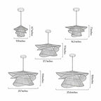 Bamboo Pendant Light Fixtures Japanese Woven Ceiling Light