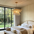 Bamboo Pendant Light Fixtures Japanese Woven Ceiling Light