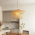 Bamboo Pendant Light Fixtures Japanese Woven Ceiling Light