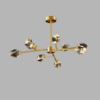 9 Lights Modern Sputnik Luxury Irregular Crystal Dinning Room Chandelier