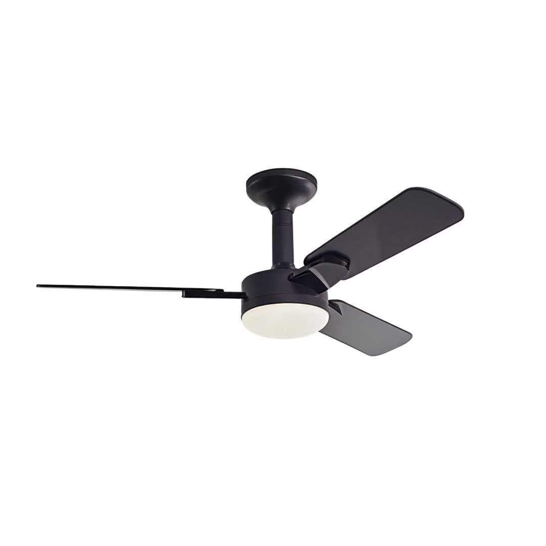 Copper Ceiling Fan with Light Modern Variable Speed LED Lamp
